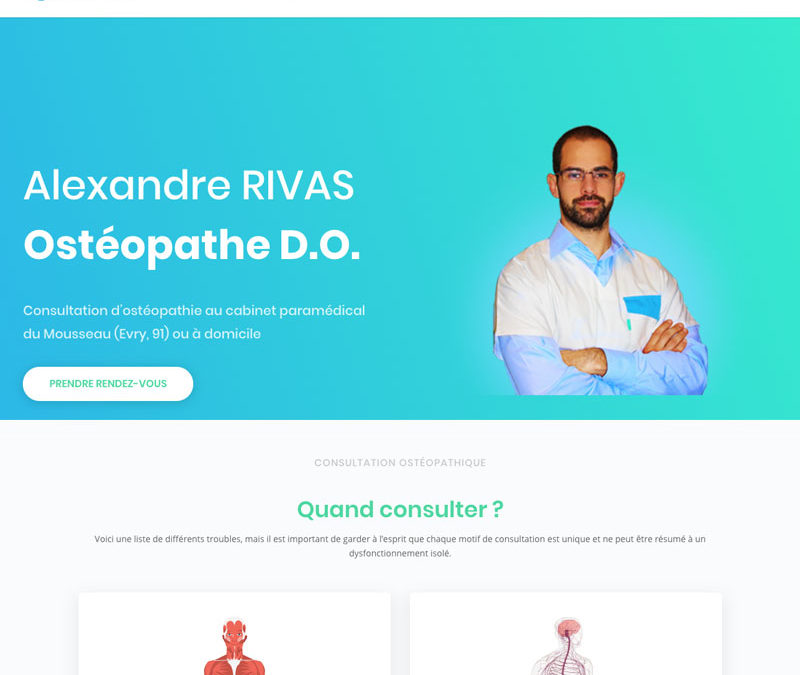 Identité visuelle et site web – Ostéopathe